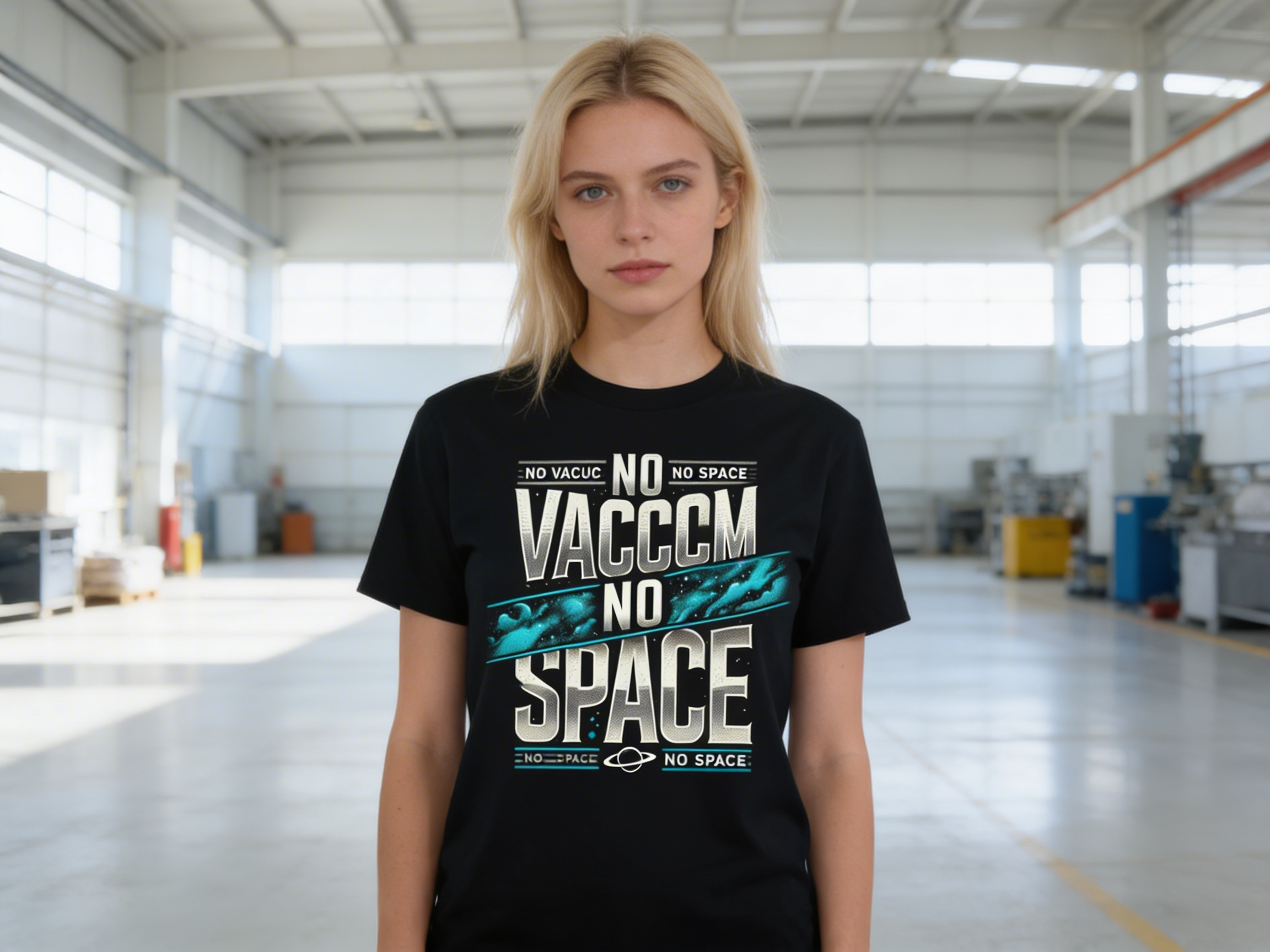 Black Tee – “No Vacuum No Space”(galaxy streak)